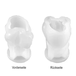 Silikonform Wichtel mit Ei, 8,5cm x 5,5cm x 5,6cm