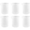 Silikon-Messbecher antihaft, je 100 ml Fassungsvermögen, weiß transluzent, 6 Stück