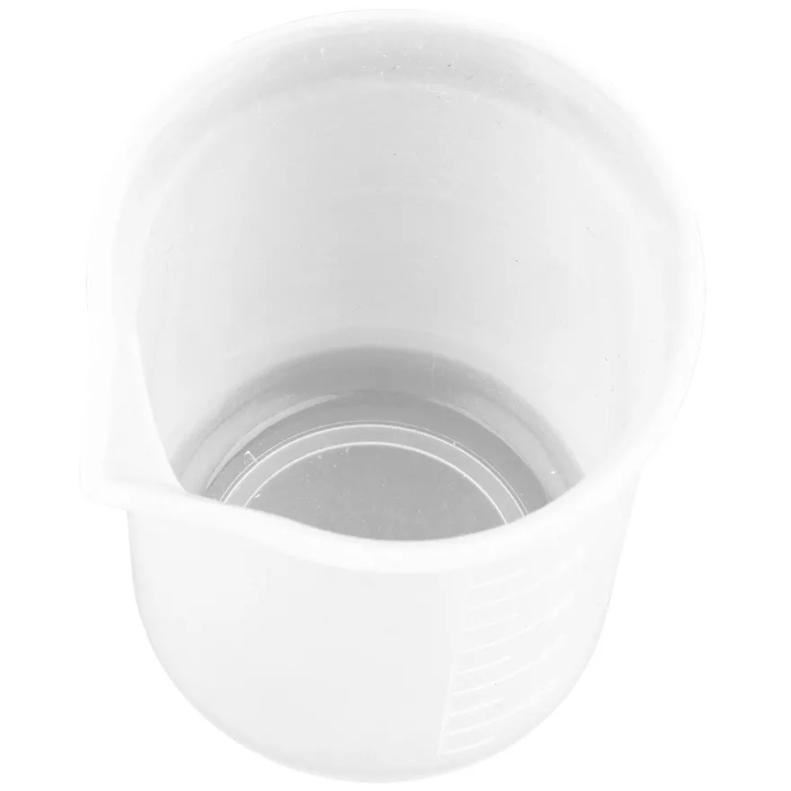 Silikon-Messbecher antihaft, je 100 ml Fassungsvermögen, weiß transluzent, 6 Stück