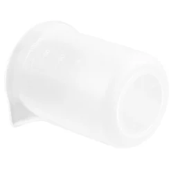 Silikon-Messbecher antihaft, je 100 ml Fassungsvermögen, weiß transluzent, 6 Stück
