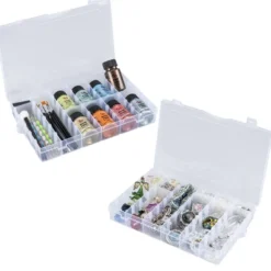 Sortierboxen mit je 36 Fächern, 27,2cm x 17,5cm x 4,5cm, transparent, 4 Stück