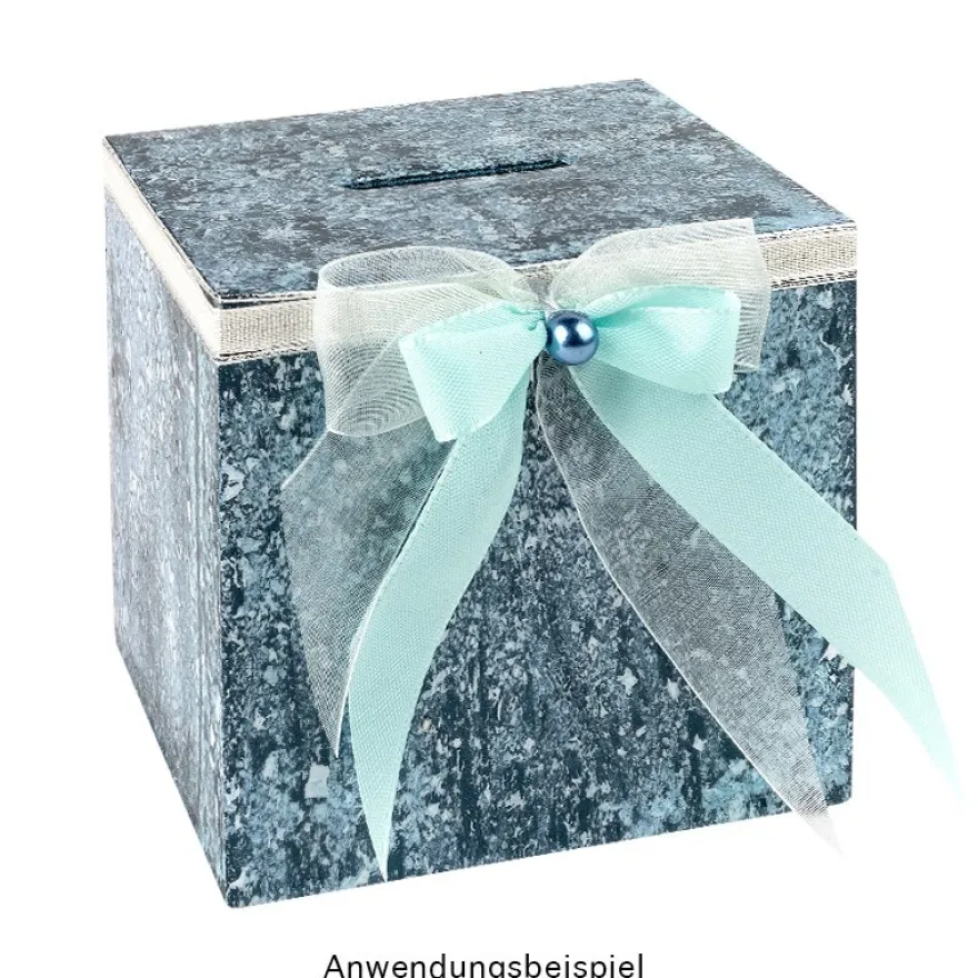 Spardose, Holz, 10,2cm x 9,8cm x 8,2cm, mit Kunststoff-Verschluss auf der Unterseite