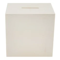 Spardose, Holz, 10,2cm x 9,8cm x 8,2cm, mit Kunststoff-Verschluss auf der Unterseite