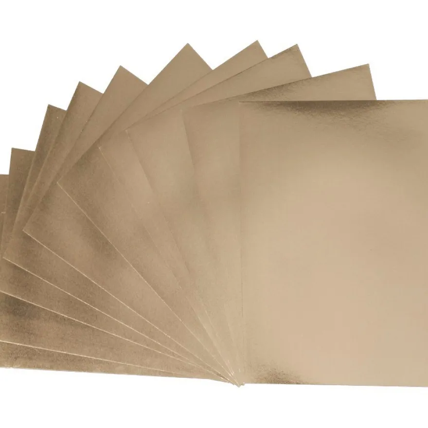 Spiegelfolie, gold ,beidseitig, DIN A5, 10 Bogen
