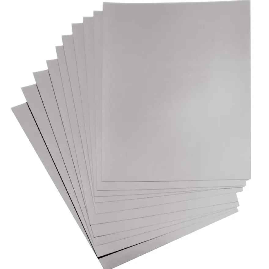 Spiegelfolie, silber, beidseitig, DIN A5, 10 Bogen