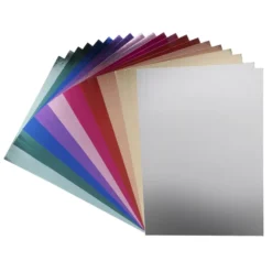 Spiegelkarton, DIN A4, 300g/m², 2x 10 versch. Farben, 20 Bogen