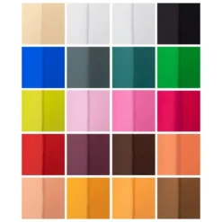 Spiegelkarton, selbstklebend, DIN A4, 200g/m², verschiedene Farben, weiße Rückseite, 20 Bogen