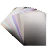 Spiegelkarton, selbstklebend, DIN A4, 200g/m², 10 versch. Pastellfarben, weiße Rückseite, 20 Bogen