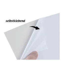 Spiegelkarton, selbstklebend, DIN A4, 200g/m², 10 versch. Pastellfarben, weiße Rückseite, 20 Bogen
