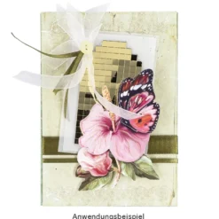 Spiegel-Mosaik-Sticker, 9,7cm x 29,6cm, selbstklebend, gold