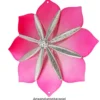 Stabperlen, geriffelt, 5,4cm x 0,7cm x 1cm, silber, 11 Stück