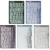 Stanzbogen, Alphabet, DIN A4, 5 verschiedene Farben, silberne Folienveredelung, 10 Bogen