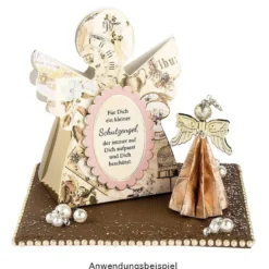Stanzbogen, Engel-Geschenkboxen, DIN A4, 10 Stück