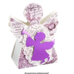 Stanzbogen, Engel-Geschenkboxen, DIN A4, 10 Stück