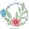 Stanzbogen, Fensterschmuck Blütenringe, DIN A4, 800 g/m², 5 Designs, 5 Bogen
