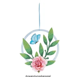 Stanzbogen, Fensterschmuck Blütenringe, DIN A4, 800 g/m², 5 Designs, 5 Bogen