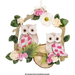 Stanzbogen, Fensterschmuck Eulen, DIN A4, 800g/m², 5 Farben, 5 Bogen