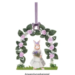 Stanzbogen, Fensterschmuck Hasen-Torbogen, DIN A4, 800g/m², 5 Farben, 5 Bogen