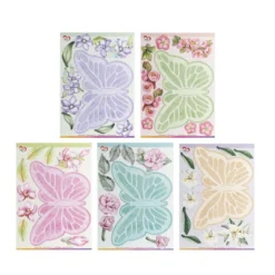 Stanzbogen, Fensterschmuck Schmetterlinge, DIN A4, 800g/m², 5 Designs, 5 Bogen