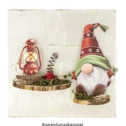Stanzbogen, Fröhliche Winter-Wichtel, DIN A4, 800g/m², 5 Designs, 5 Bogen