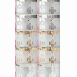 Stanzbogen, Kirche, DIN A4, 300 g/m², Perlmuttpapier, 4 versch. Veredelungen, 10 Bogen