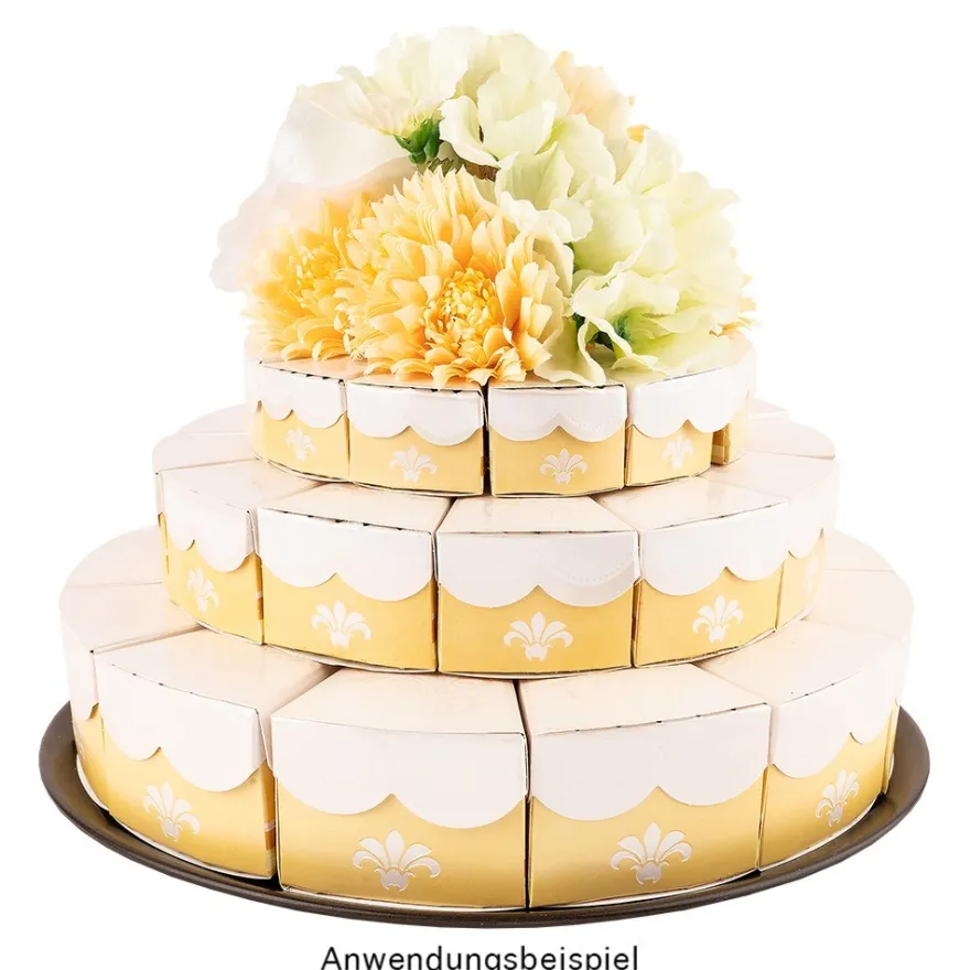 Stanzbogen, Kuchen-Schachteln, Design 4b & 4c, DIN A4, 10 Stück
