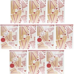 Stanzbogen, Kuchen-Schachteln, Design 2b & 2c, DIN A4, 10 Stück
