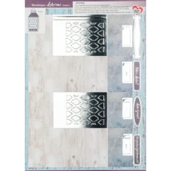 Stanzbogen, Laternen, DIN A4, 5 verschiedene Designs, 10 Stück