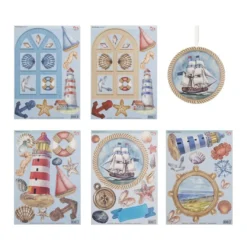 Stanzbogen, Maritim, DIN A4, 800g/m², 5 Designs, 5 Bogen