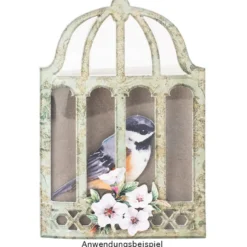 Stanzbogen, Ornamentale Eier & Vogelkäfige, DIN A4, 10 Stück