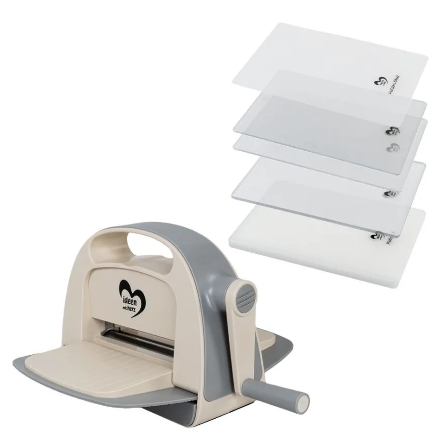 Stanz- & Prägemaschine, DIN A5, inkl. 5 Kunststoffplatten
