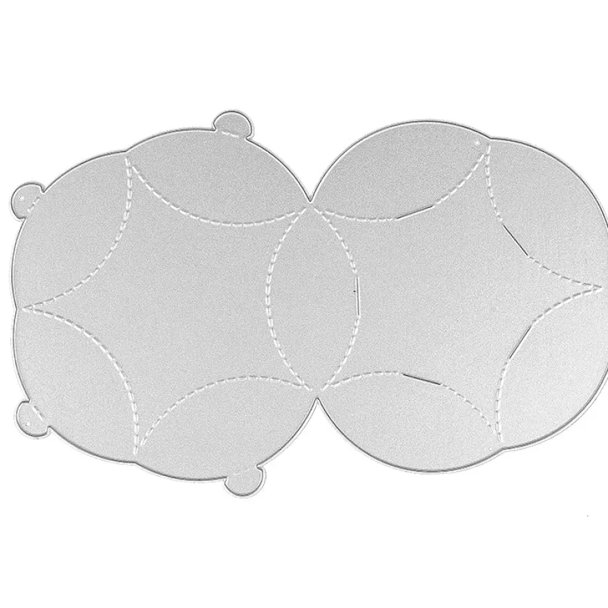 Stanzschablone, Faltbox Stern, 17,5cm x 11,4cm