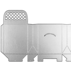 Stanzschablone, Faltschachtel 2, 17,5cm x 12,2cm