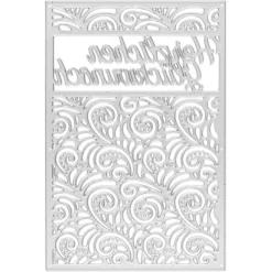 Stanzschablone, Herzlichen Glückwunsch, 9,4cm x 14,4cm