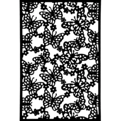 Stanzschablone, Kartenaufleger Schmetterlinge, 13,7cm x 9,3cm