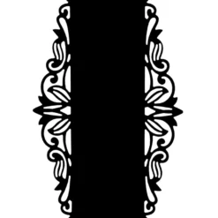 Stanzschablone, Kartenaufleger Ornament 2, 13,6cm x 9,3cm