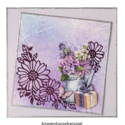 Stanzschablonen, Blumenecken, 2 Stück
