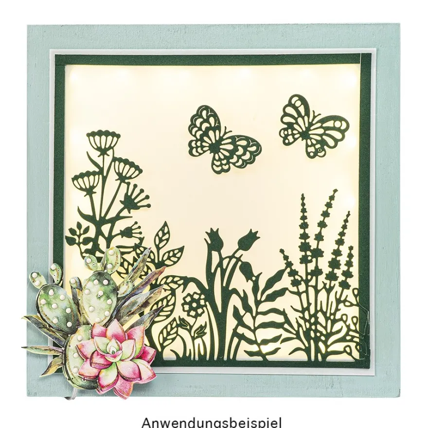 Stanzschablonen, Blumenwelt, 10 Stück