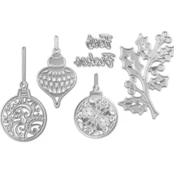 Stanzschablonen, Christbaumschmuck, 6 Stück