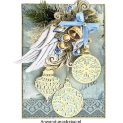 Stanzschablonen, Christbaumschmuck, 6 Stück