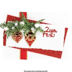 Stanzschablonen, Christbaumschmuck, 6 Stück
