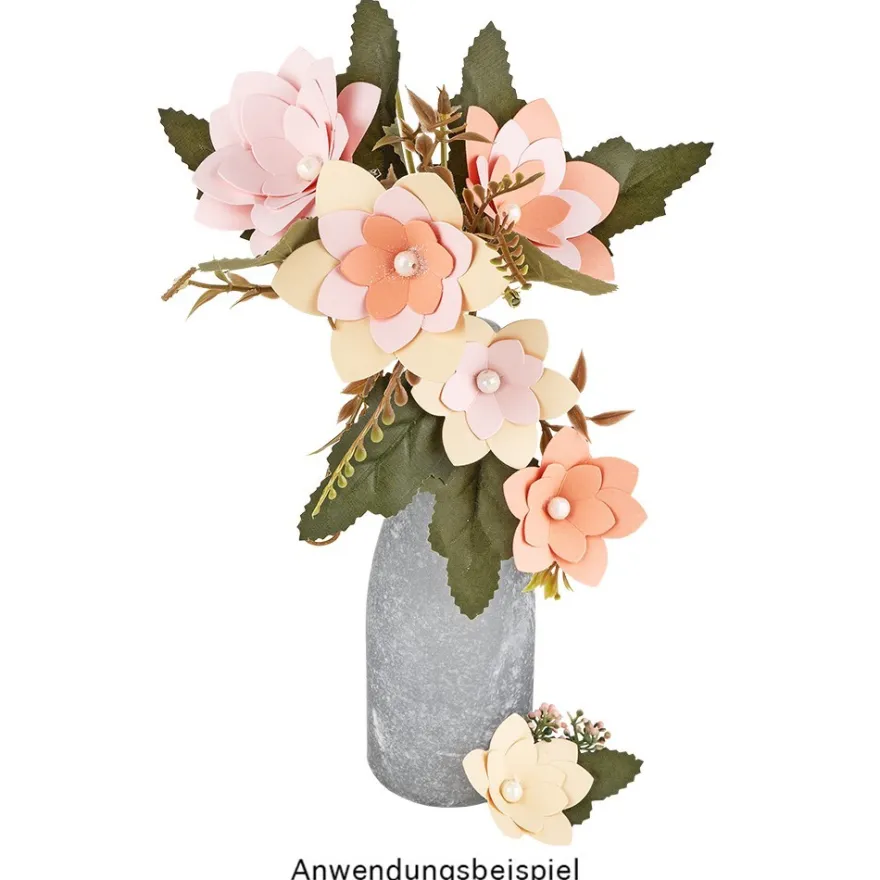 Stanzschablonen, 3-D Blüten, 3 Stück