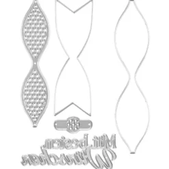 Stanzschablonen, 3-D Schleife, 5 Stück