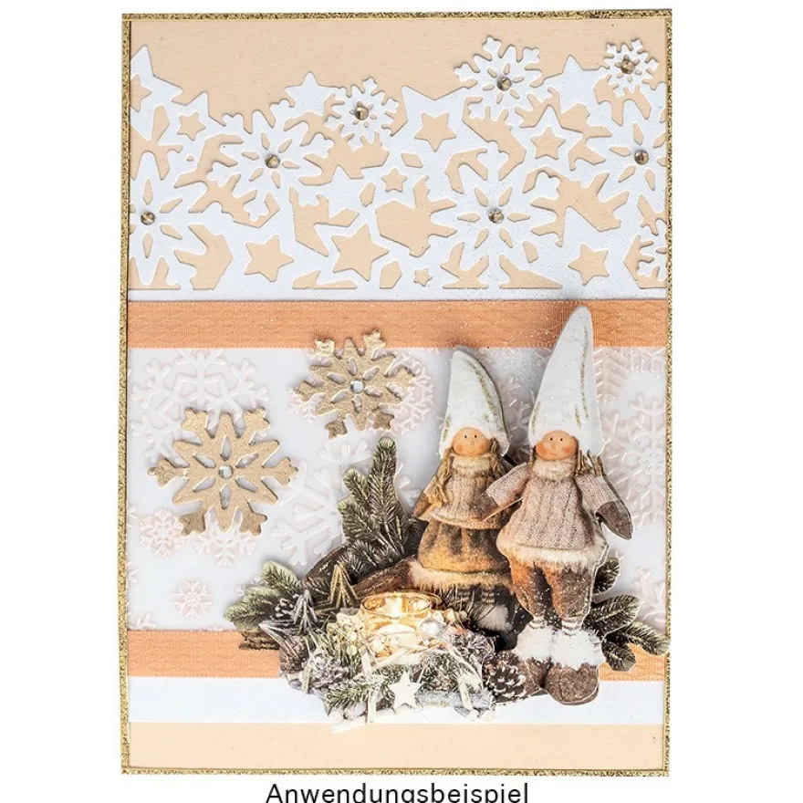 Stanzschablonen, Eiskristall-Bordüren, 2 Stück