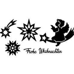 Stanzschablonen, Engel & Sterne, 6 Stück