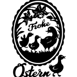 Stanzschablonen, Entenfamilie, 5 Stück