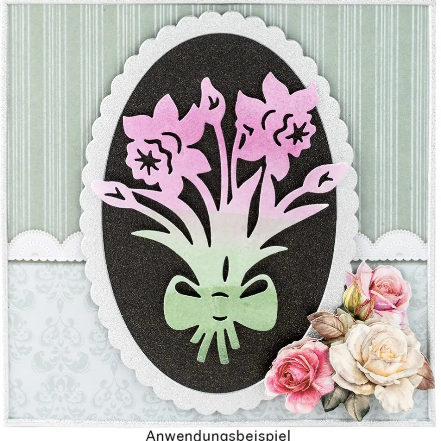 Stanzschablonen, Frühlingsblumen, 5 Stück
