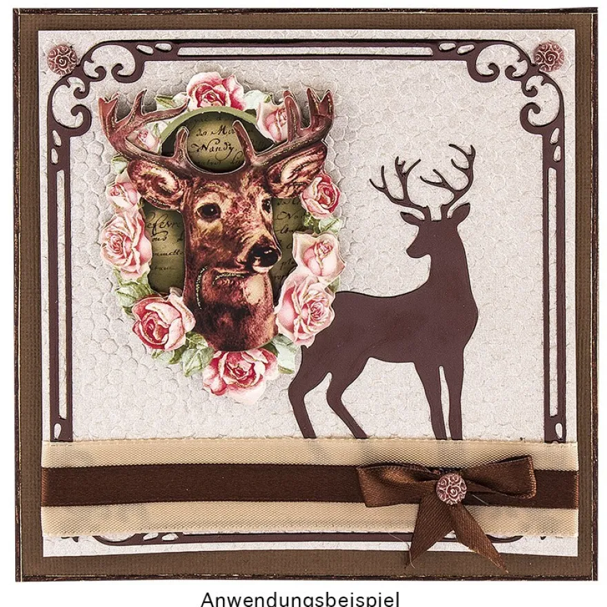 Stanzschablonen, Frohe Weihnachten 4, 4 Stück