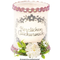 Stanzschablonen, Glückwünsche, 6 Stück