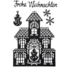 Stanzschablonen, Haus & Frohe Weihnachten, 6 Stück